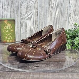 Mudd Victorian Mary Jane Pumps Brown Y2K Dark Academia Gothic Women's 8.5M